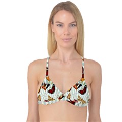 Butterfly-love Reversible Tri Bikini Top by nateshop