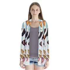 Butterfly-love Drape Collar Cardigan by nateshop