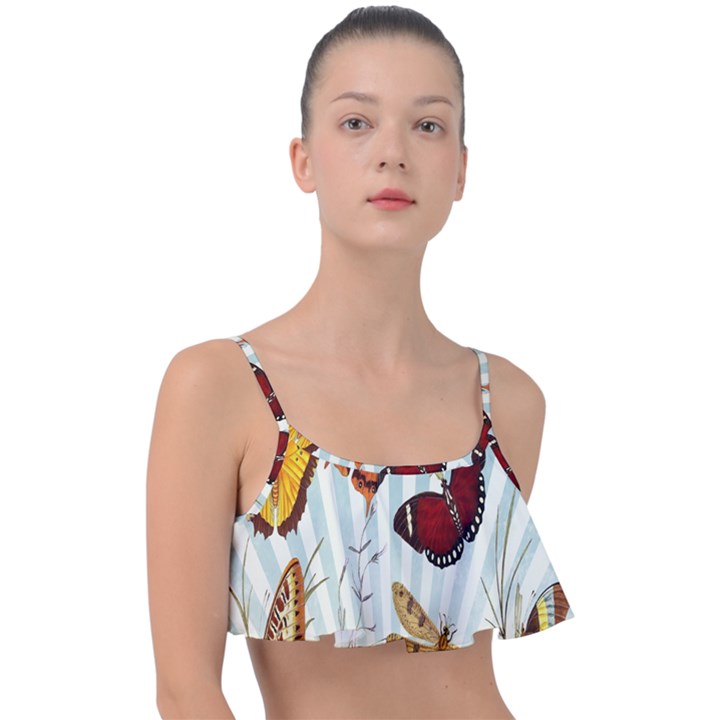 Butterfly-love Frill Bikini Top