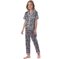 Decorative Kids  Satin Short Sleeve Pajamas Set by nateshop