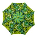 Mazipoodles Love Flowers - Green Lemon Duck Egg Blue Golf Umbrellas View1