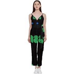 Wallpaper V-neck Camisole Jumpsuit by nateshop