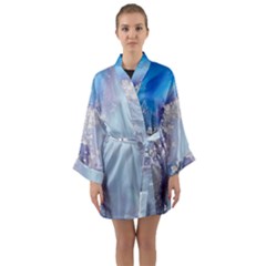 Huawei Long Sleeve Satin Kimono by nateshop