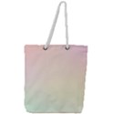 Pastel , Purple, Pink, Blue, Light, Mix Full Print Rope Handle Tote (Large) View1