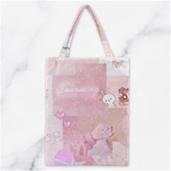 Pink Aesthetic, Clouds, Cute, Glitter, Hello Kitty, Pastel, Soft Classic Tote Bag by nateshop