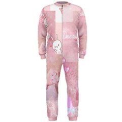 Pink Aesthetic, Clouds, Cute, Glitter, Hello Kitty, Pastel, Soft Onepiece Jumpsuit (men) by nateshop