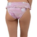 Pink Aesthetic, Clouds, Cute, Glitter, Hello Kitty, Pastel, Soft Frill Bikini Bottoms View2