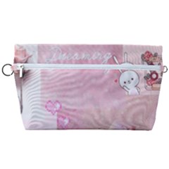 Pink Aesthetic, Clouds, Cute, Glitter, Hello Kitty, Pastel, Soft Handbag Organizer by nateshop