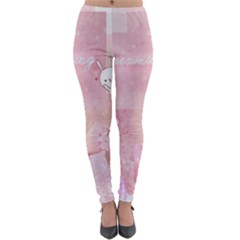 Pink Aesthetic, Clouds, Cute, Glitter, Hello Kitty, Pastel, Soft Lightweight Velour Leggings by nateshop