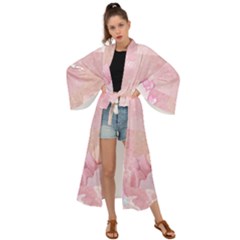 Pink Aesthetic, Clouds, Cute, Glitter, Hello Kitty, Pastel, Soft Maxi Kimono by nateshop