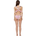 Pink Aesthetic, Clouds, Cute, Glitter, Hello Kitty, Pastel, Soft Low Cut Ruffle Edge Bikini Set View4