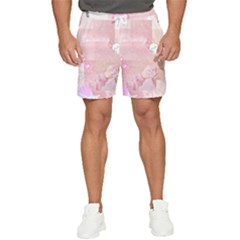 Pink Aesthetic, Clouds, Cute, Glitter, Hello Kitty, Pastel, Soft Men s Runner Shorts by nateshop