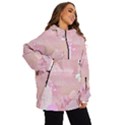 Pink Aesthetic, Clouds, Cute, Glitter, Hello Kitty, Pastel, Soft Women s Ski and Snowboard Jacket View2