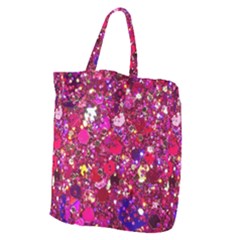 Pink Glitter, Cute, Girly, Glitter, Pink, Purple, Sparkle Giant Grocery Tote by nateshop