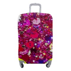 Pink Glitter, Cute, Girly, Glitter, Pink, Purple, Sparkle Luggage Cover (small) by nateshop