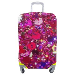 Pink Glitter, Cute, Girly, Glitter, Pink, Purple, Sparkle Luggage Cover (medium) by nateshop