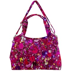 Pink Glitter, Cute, Girly, Glitter, Pink, Purple, Sparkle Double Compartment Shoulder Bag by nateshop