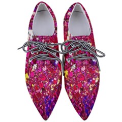 Pink Glitter, Cute, Girly, Glitter, Pink, Purple, Sparkle Pointed Oxford Shoes by nateshop