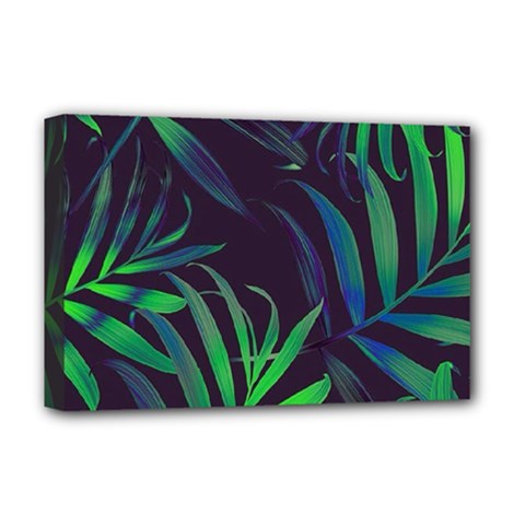 Tree Leaves Deluxe Canvas 18  X 12  (stretched) by nateshop