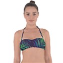 Tree Leaves Tie Back Bikini Top View1