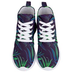 Tree Leaves Women s Lightweight High Top Sneakers