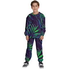 Tree Leaves Kids  Sweatshirt Set by nateshop