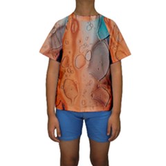 Water Screen Kids  Short Sleeve Swimwear by nateshop