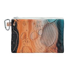 Water Screen Canvas Cosmetic Bag (large) by nateshop