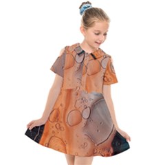 Water Screen Kids  Short Sleeve Shirt Dress