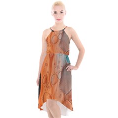 Water Screen High-low Halter Chiffon Dress  by nateshop