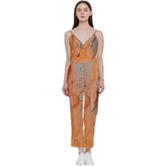 Water Screen V-neck Camisole Jumpsuit by nateshop