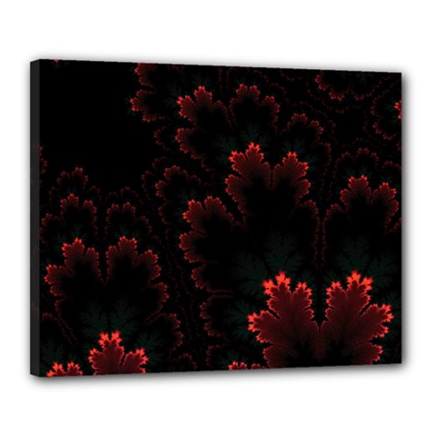 Amoled Red N Black Canvas 20  X 16  (stretched) by nateshop