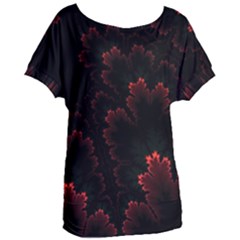 Amoled Red N Black Women s Oversized T-shirt by nateshop