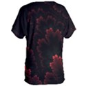 Amoled Red N Black Women s Oversized T-Shirt View2