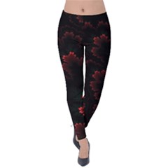 Amoled Red N Black Velvet Leggings by nateshop