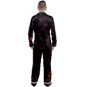 Amoled Red N Black Men s Long Sleeve Satin Pajamas Set View2