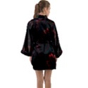 Amoled Red N Black Long Sleeve Satin Kimono View2