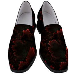 Amoled Red N Black Women s Chunky Heel Loafers by nateshop