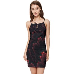 Amoled Red N Black Summer Tie Front Dress by nateshop