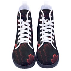 Amoled Red N Black Men s High-top Canvas Sneakers by nateshop