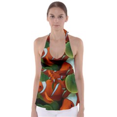 Fish Tie Back Tankini Top by nateshop