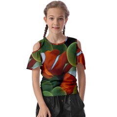 Fish Kids  Butterfly Cutout T-shirt by nateshop