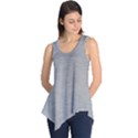 Aluminum Textures, Horizontal Metal Texture, Gray Metal Plate Sleeveless Tunic View1