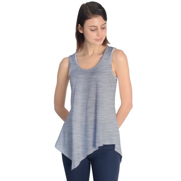 Aluminum Textures, Horizontal Metal Texture, Gray Metal Plate Sleeveless Tunic