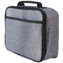 Aluminum Textures, Horizontal Metal Texture, Gray Metal Plate Full Print Lunch Bag View4