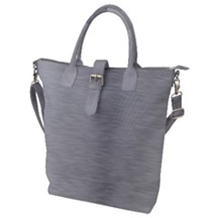 Aluminum Textures, Horizontal Metal Texture, Gray Metal Plate Buckle Top Tote Bag