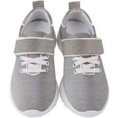 Aluminum Textures, Horizontal Metal Texture, Gray Metal Plate Kids  Velcro Strap Shoes by nateshop