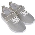 Aluminum Textures, Horizontal Metal Texture, Gray Metal Plate Kids  Velcro Strap Shoes View3