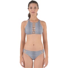 Aluminum Textures, Horizontal Metal Texture, Gray Metal Plate Perfectly Cut Out Bikini Set by nateshop