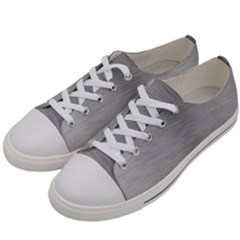 Aluminum Textures, Horizontal Metal Texture, Gray Metal Plate Men s Low Top Canvas Sneakers by nateshop